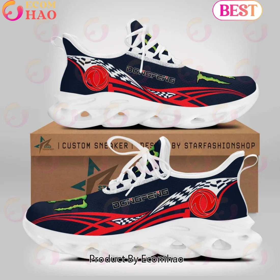 Dongfeng Truck Monster Design Max Soul Shoes  Unisex sneakers MS0601