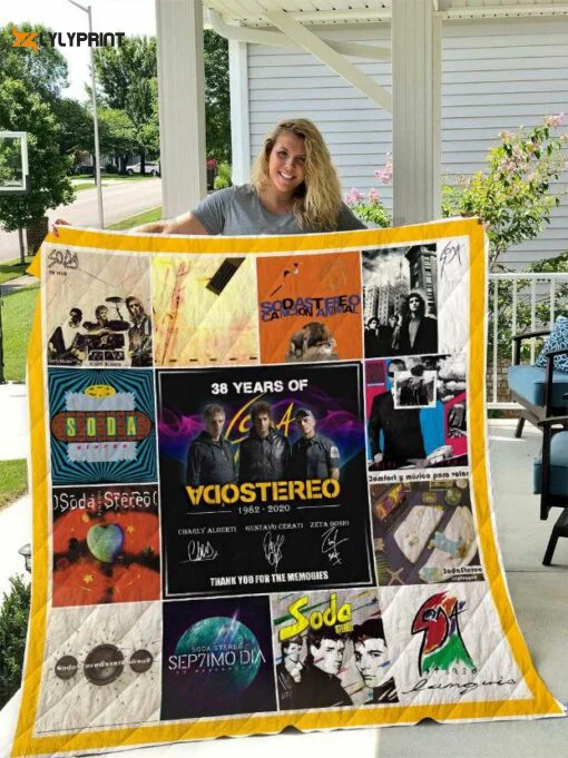 Soda Stereo 1 Quilt For Fans Home Decor Gift , Soft Quilt, King Size, All Season Cozy Quilt QB0901