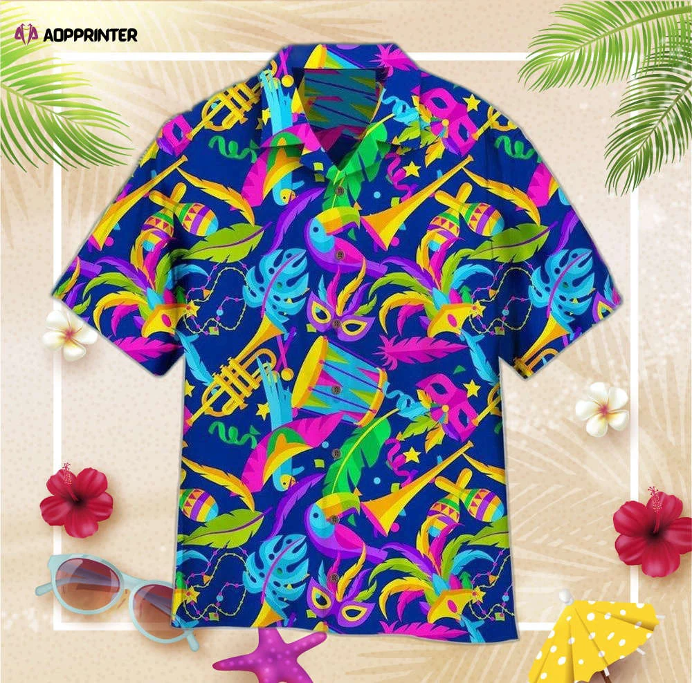 Carnival A Happy Carnival Is Coming Pattern Aloha Hawaiian Shirt, Gift For Men Women HW0601