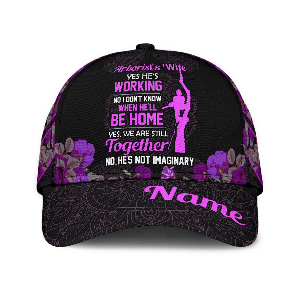 Arborist's wife purple classic cap Printed Baseball Cap Gift HZ0501