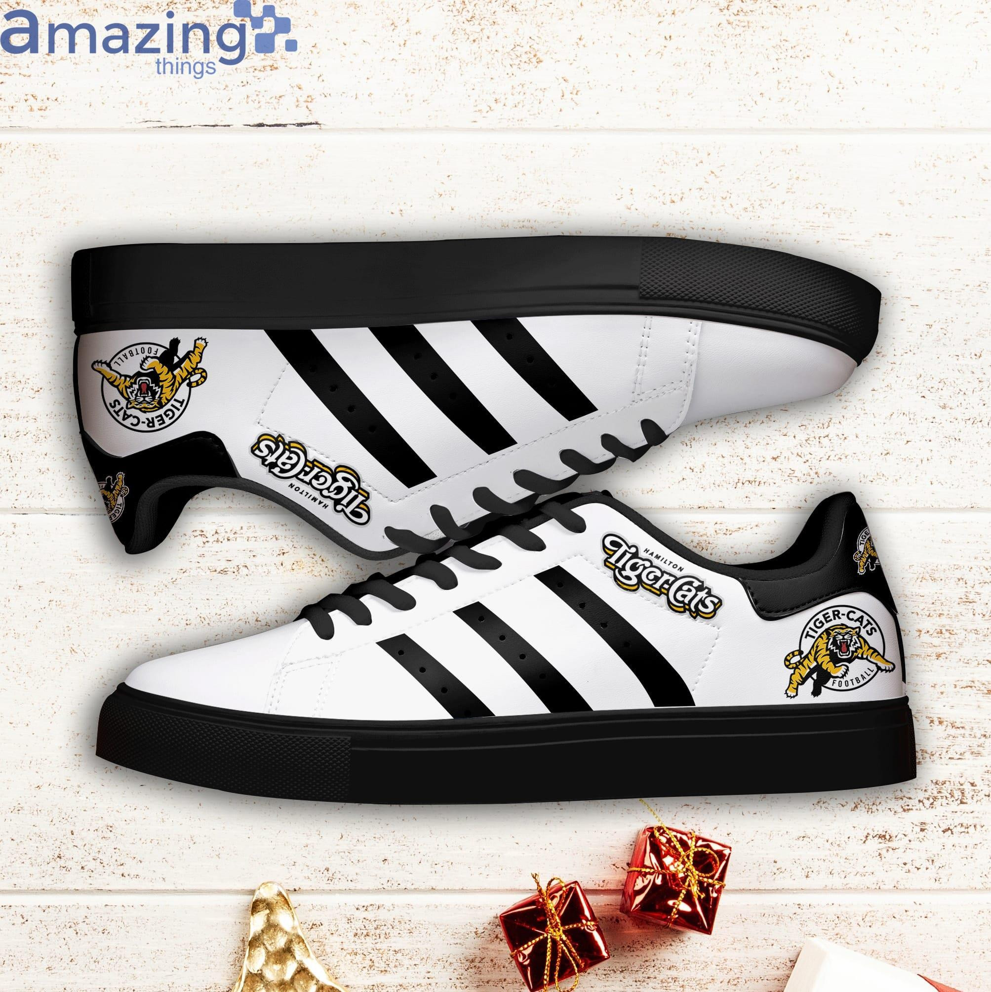 CFL Hamilton Tiger-Cats White Stan Smith Shoes V1 , Trendy Style Sneakers ST0801