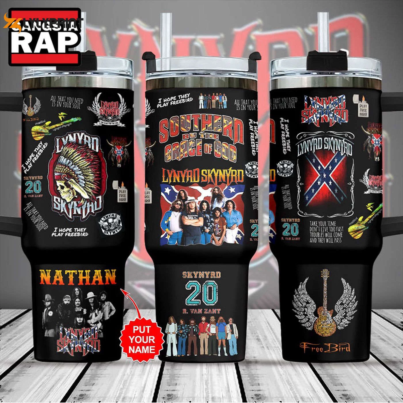 Lynyrd Skynyrd Fans Custom 40oz Stanley Tumbler Perfect for Music Enthusiasts 0501TB40