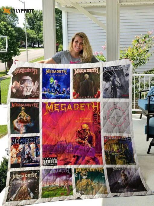 Megadeth Quilt Blanket For Fans Home Decor Gift , Soft Quilt, King Size, All Season Cozy Quilt QB0901