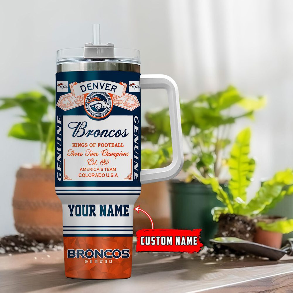 Denver Broncos Kings of Football Personalized Stanley Tumbler - Perfect 40Oz Gift for Fans 0501TB40