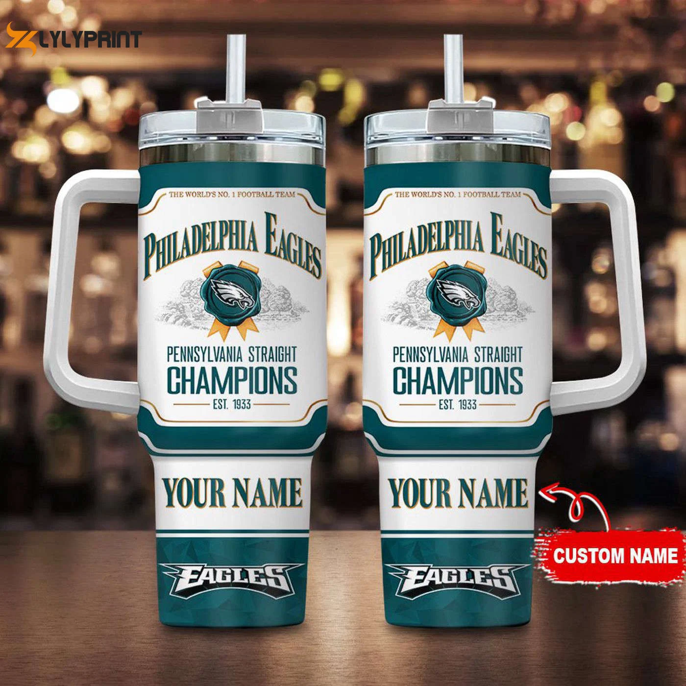 Custom Philadelphia Eagles Jim Beam 40oz Tumbler - Perfect Gift for Die-Hard Fans 0501TB40