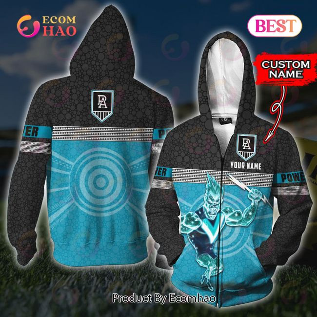 AFL Port Adelaide Power Custom Name 3D Shirt, Zip Hoodie, Man – Women, Warm, Premium Quality HZ0501