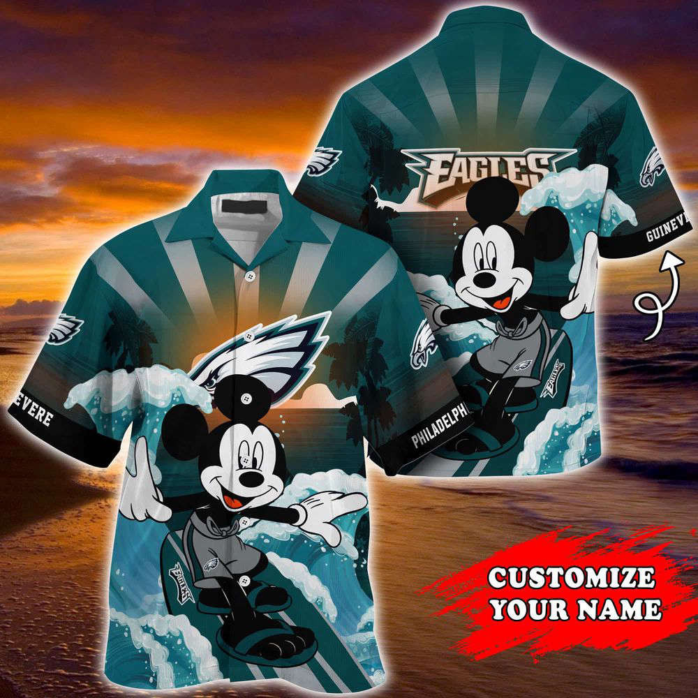 Philadelphia Eagles NFL-Summer Customized Hawaii Shirt For Sports Fans HW0601