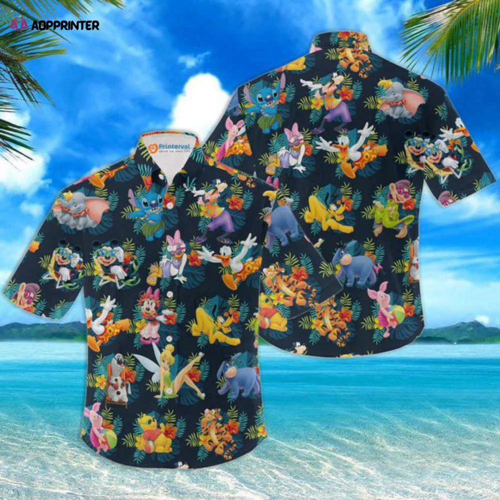 Disney hawaiian shirt women's mickey mouse hawaiian shirt HW0601