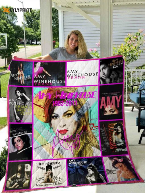 Amy Winehouse 1 Quilt Blanket For Fans Home Decor Gift ,  Soft Quilt, King Size, All Season Cozy Quilt QB0901