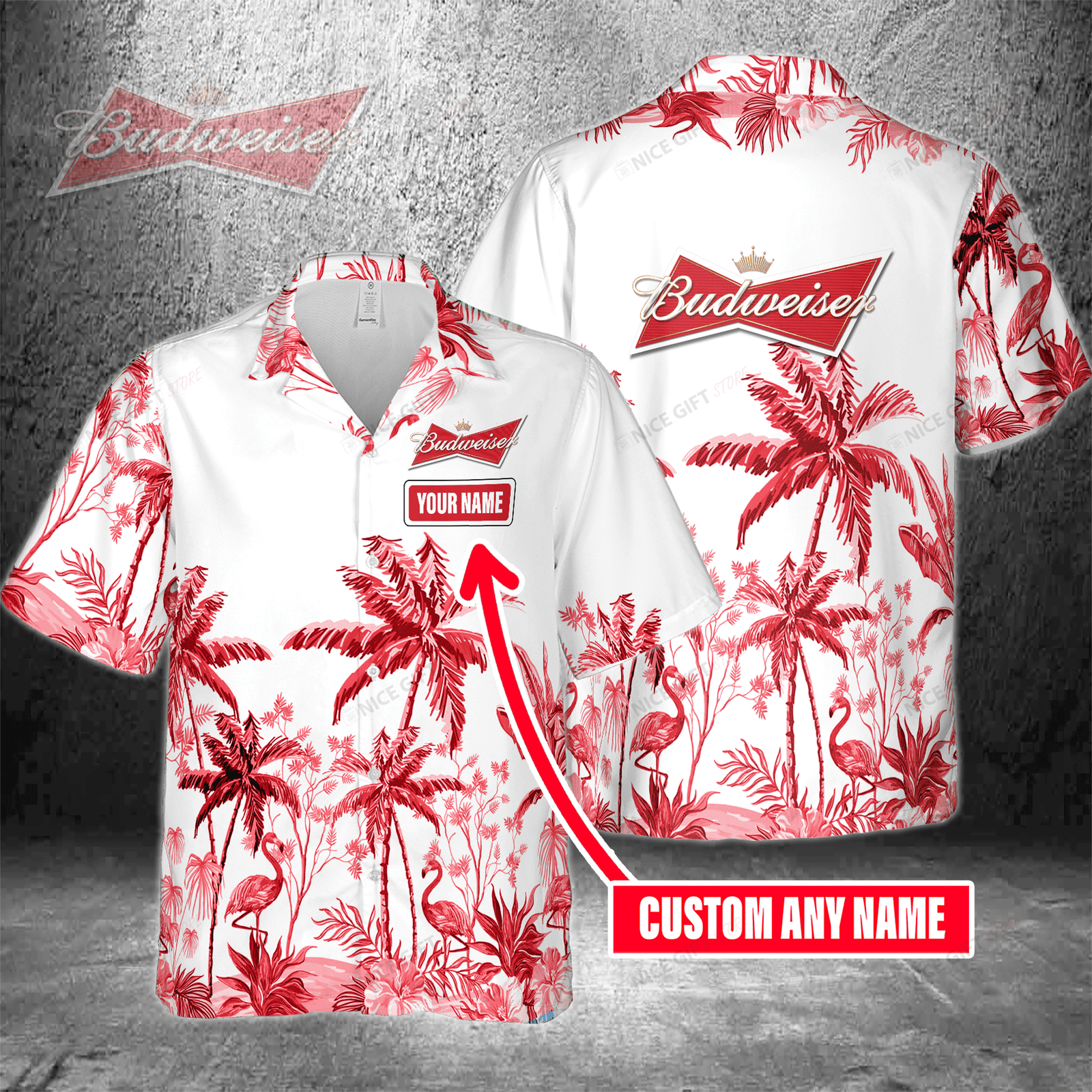 Budweiser Custom Name Hawaiian Shirt For Men And Women HW0601