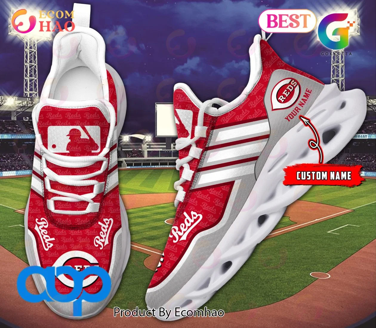 MLB Cincinnati Reds New Clunky Max Soul Sneaker, Shoes  Unisex sneakers MS0601