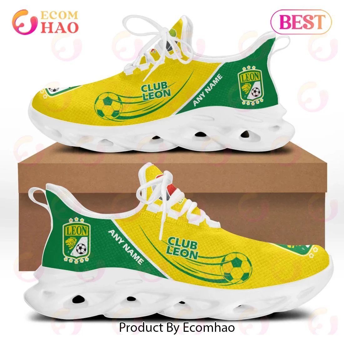 LIGA MX Club Leon Special Max Soul Shoes Design ST2301  Unisex sneakers MS0601