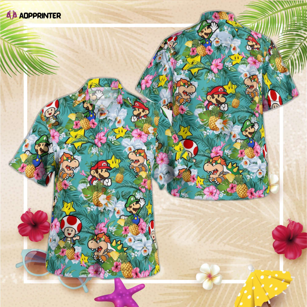 Super Mario Fashion Hawaiian Shirt, Gift For Men Women HW0601