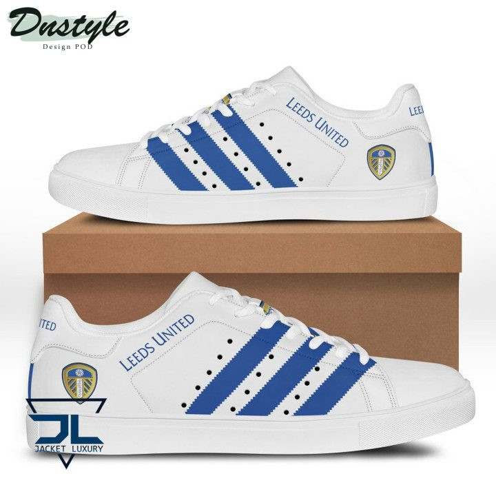 Leeds United White Blue Stan Smith Shoes Custom for Men Women, Trendy Style Sneakers ST0801