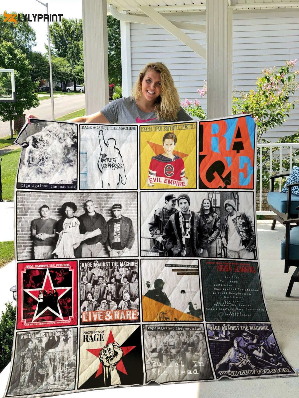 Rage Against The Maine 1 Quilt Blanket For Fans Home Decor Gift , Soft Quilt, King Size, All Season Cozy Quilt QB0901