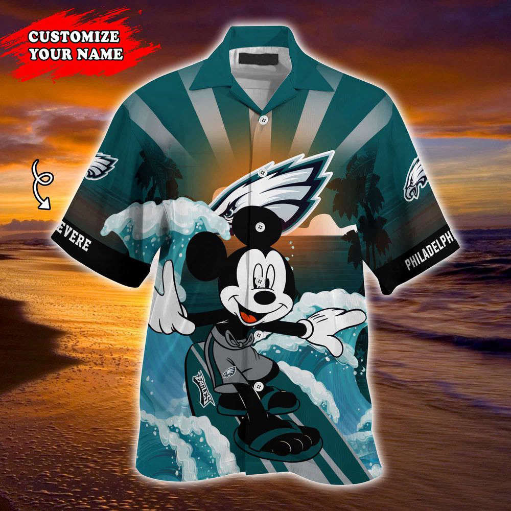 Philadelphia Eagles NFL-Summer Customized Hawaii Shirt For Sports Fans HW0601