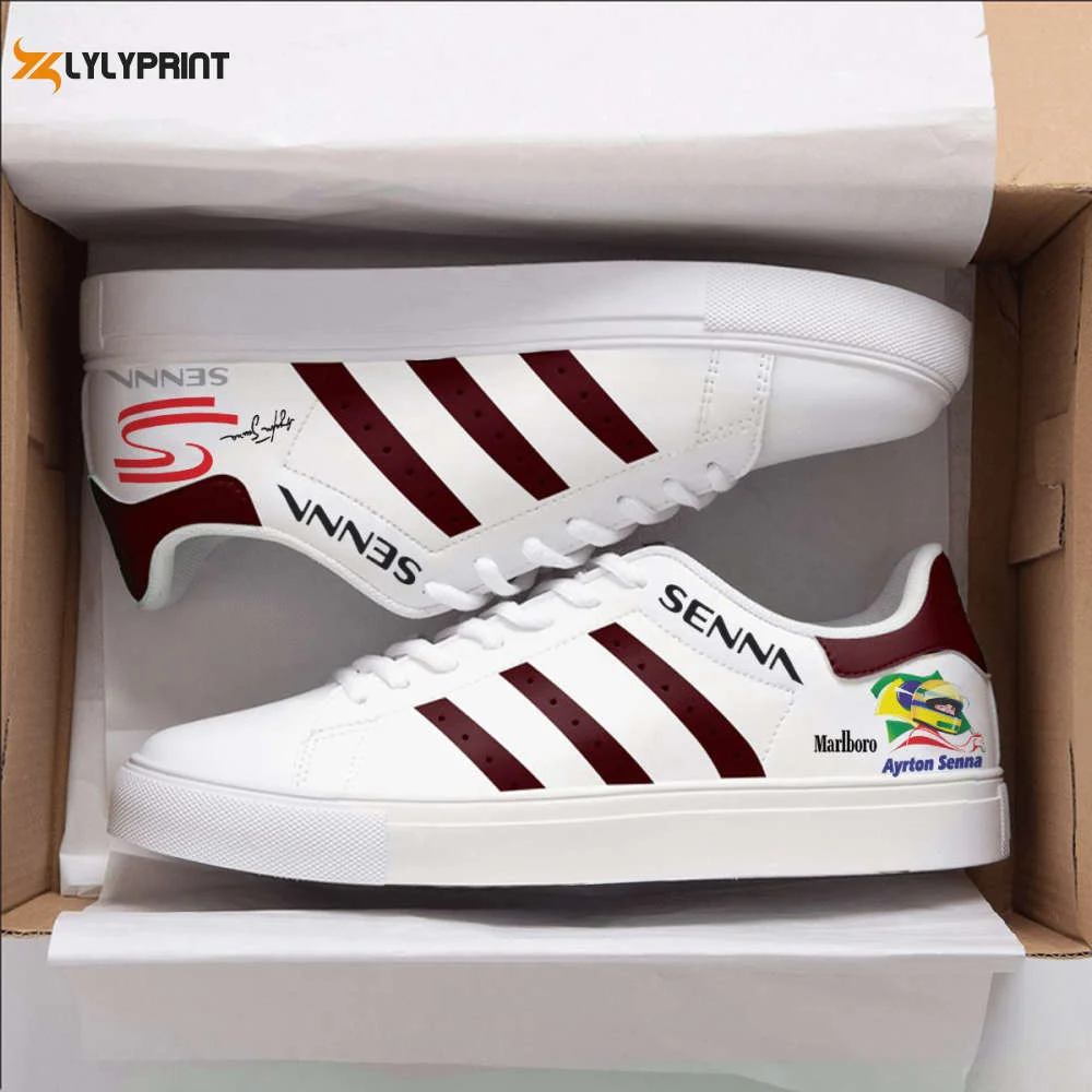 Ayrton Senna Skate Shoes For Men Women Fans Gift  ST0801