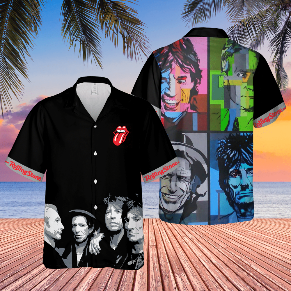 The Rolling Stones The Rock ‘n Roll Legend Hawaiian Shirt HW0601