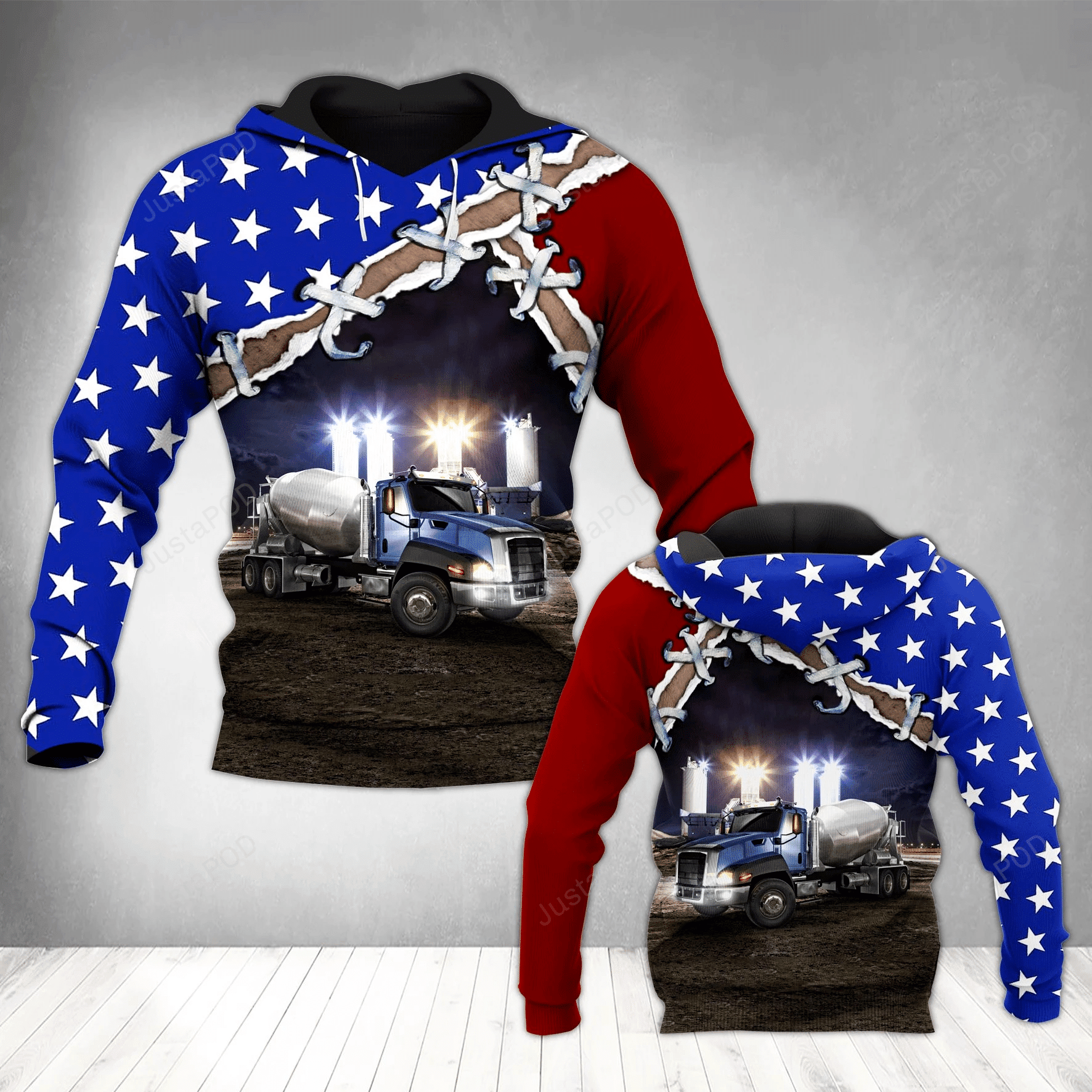 Kh Concrete Flag 3D All Over Printed Hoodie, Zip- Up Hoodie HZ0501