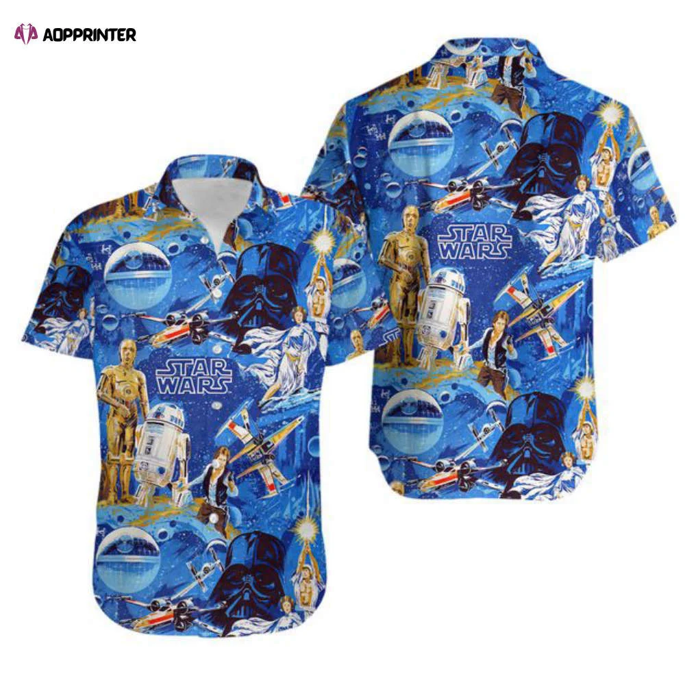 Amazing Star Wars In Universe Hawaiian Button Down Shirt HW0601