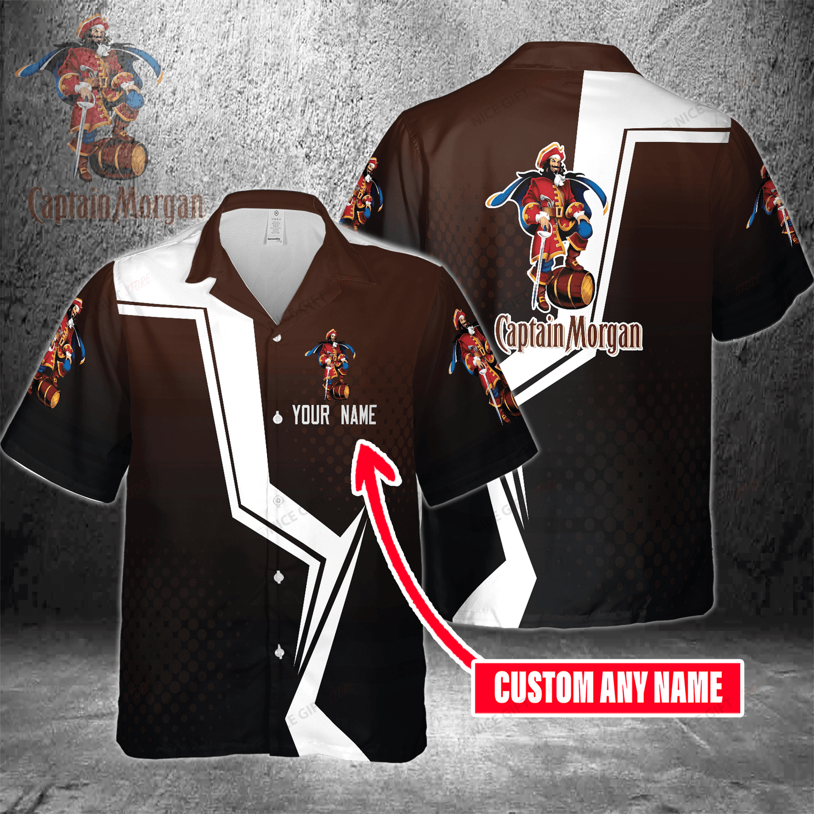 Captain Morgan Custom Name Hawaiian Shirt For Men And Women HW0601