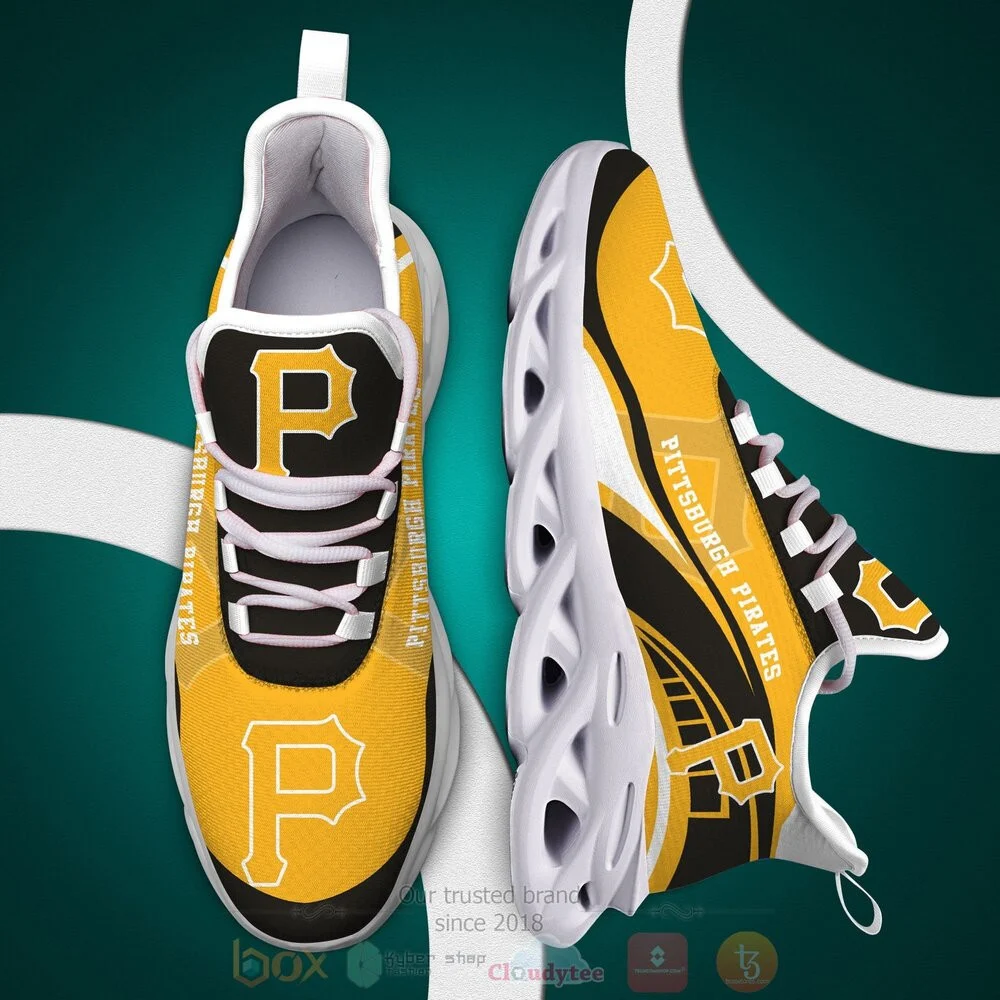 Custom MLB Pittsburgh Pirates Max Soul Shoes V2 Men Women MS0601