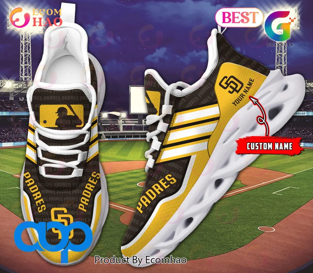 MLB San Diego Padres New Clunky Max Soul Sneaker, Shoes  Unisex sneakers MS0601