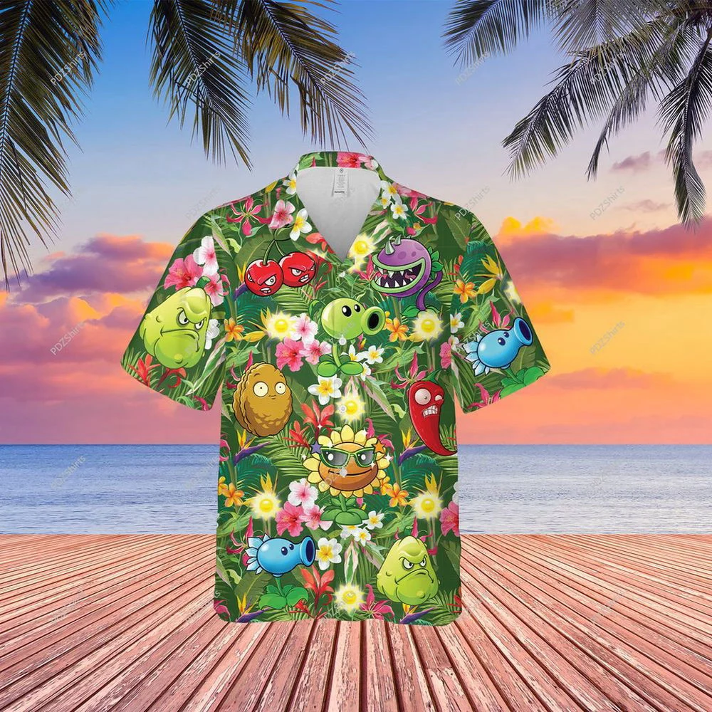 Plants vs Zombies Hawaiian Shirt, Gift For Men Women HW0601