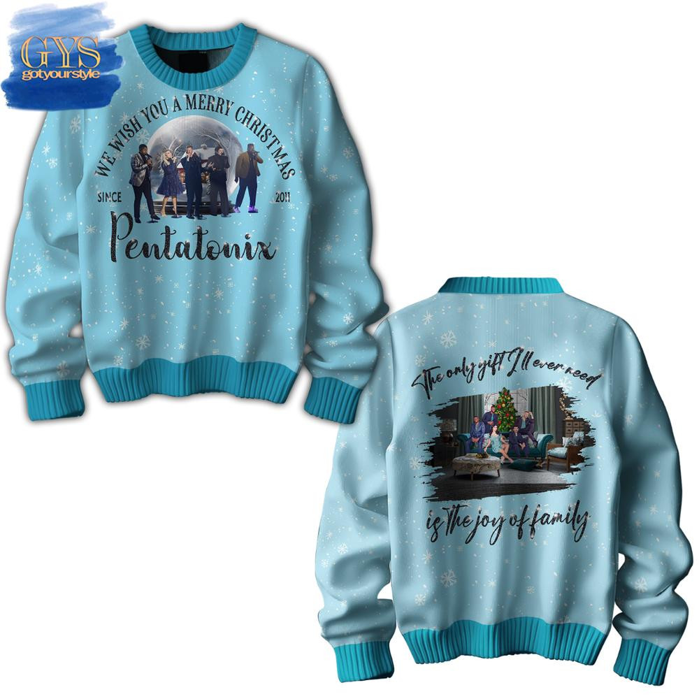 Pentatonix Merry Christmas Ugly Sweater , Cozy Soft Unisex Pullover SW0601