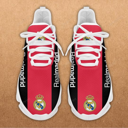 Custom Real Madrid Red Black Red Stripes Max Soul Shoes for Men and Women MS0601