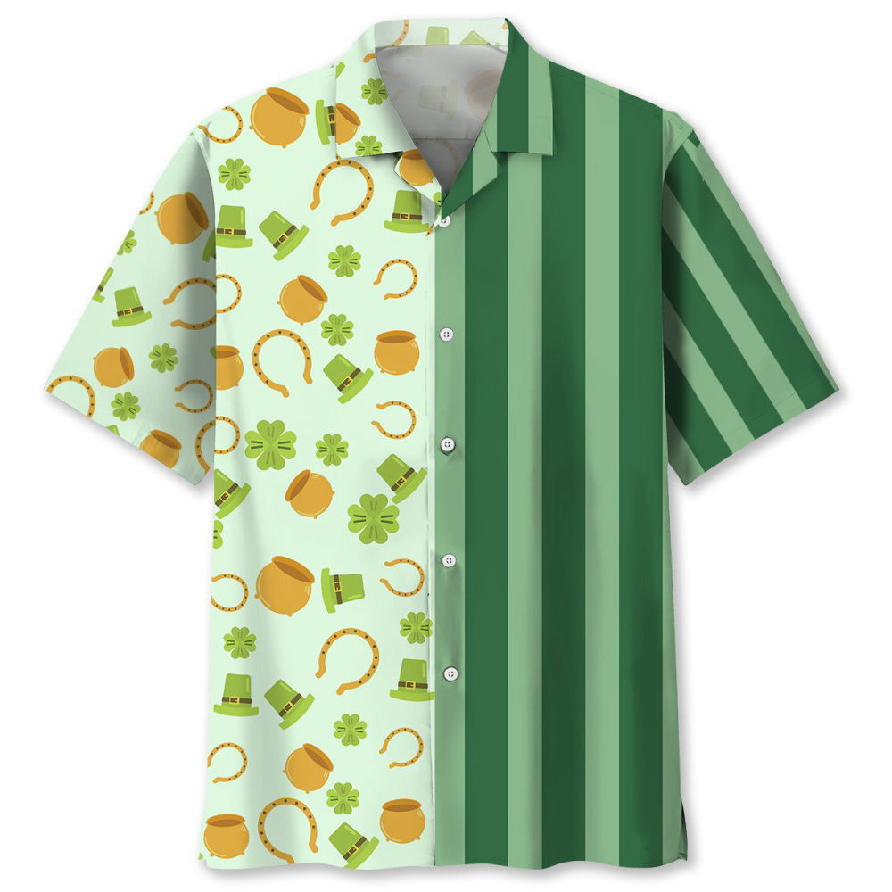 Lucky Green Irish St.Patrick Day Hawaiian Shirt, Gift For Men Women HW0601