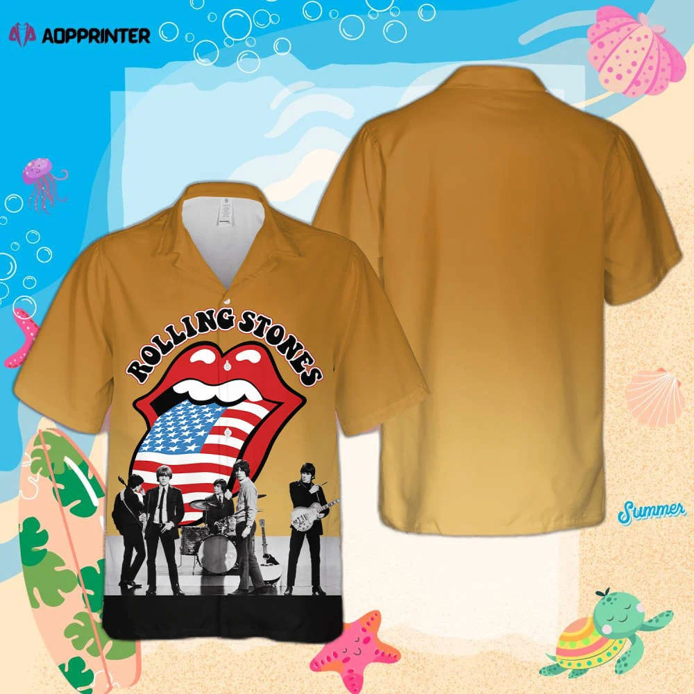 The Rolling Stones Rock Band 3D Hawaiian Shirt HW0601