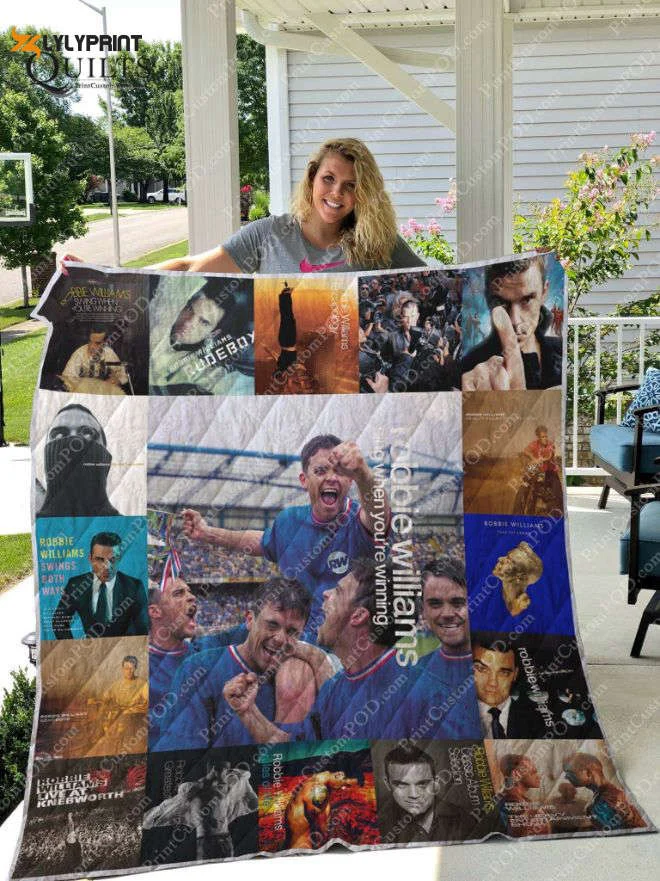 Robbie Williams Quilt Blanket For Fans Home Decor Gift , Soft Quilt, King Size, All Season Cozy Quilt QB0901