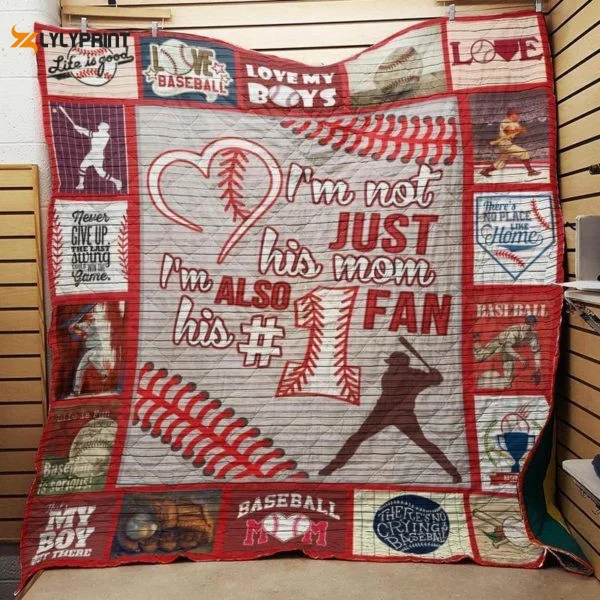 Baseball Mom 3D Customized Quilt Blanket For Fans Home Decor Gift ,  Soft Quilt, King Size, All Season Cozy Quilt QB0901