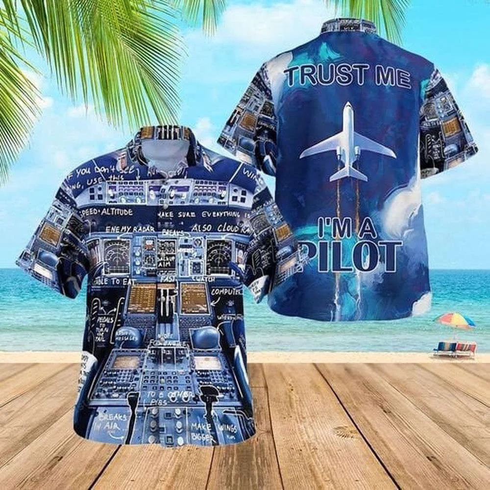Trust Me I'm A Pilot Hawaiian Shirt, Gift For Men And Women HW0601