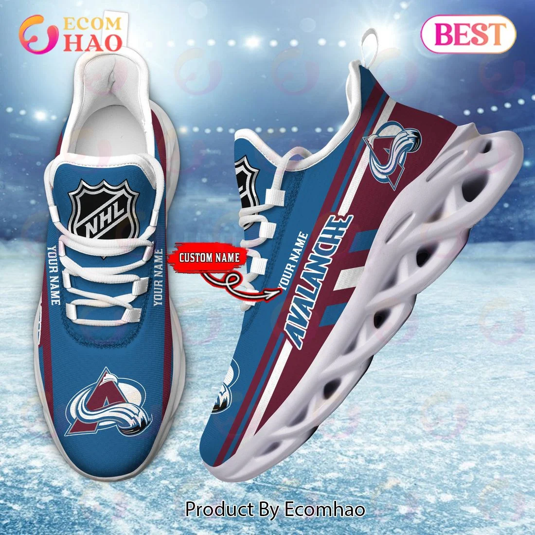 Colorado Avalanche Perfect Gift for fans Max Soul Chunky Sneakers, Shoes  Unisex sneakers MS0601