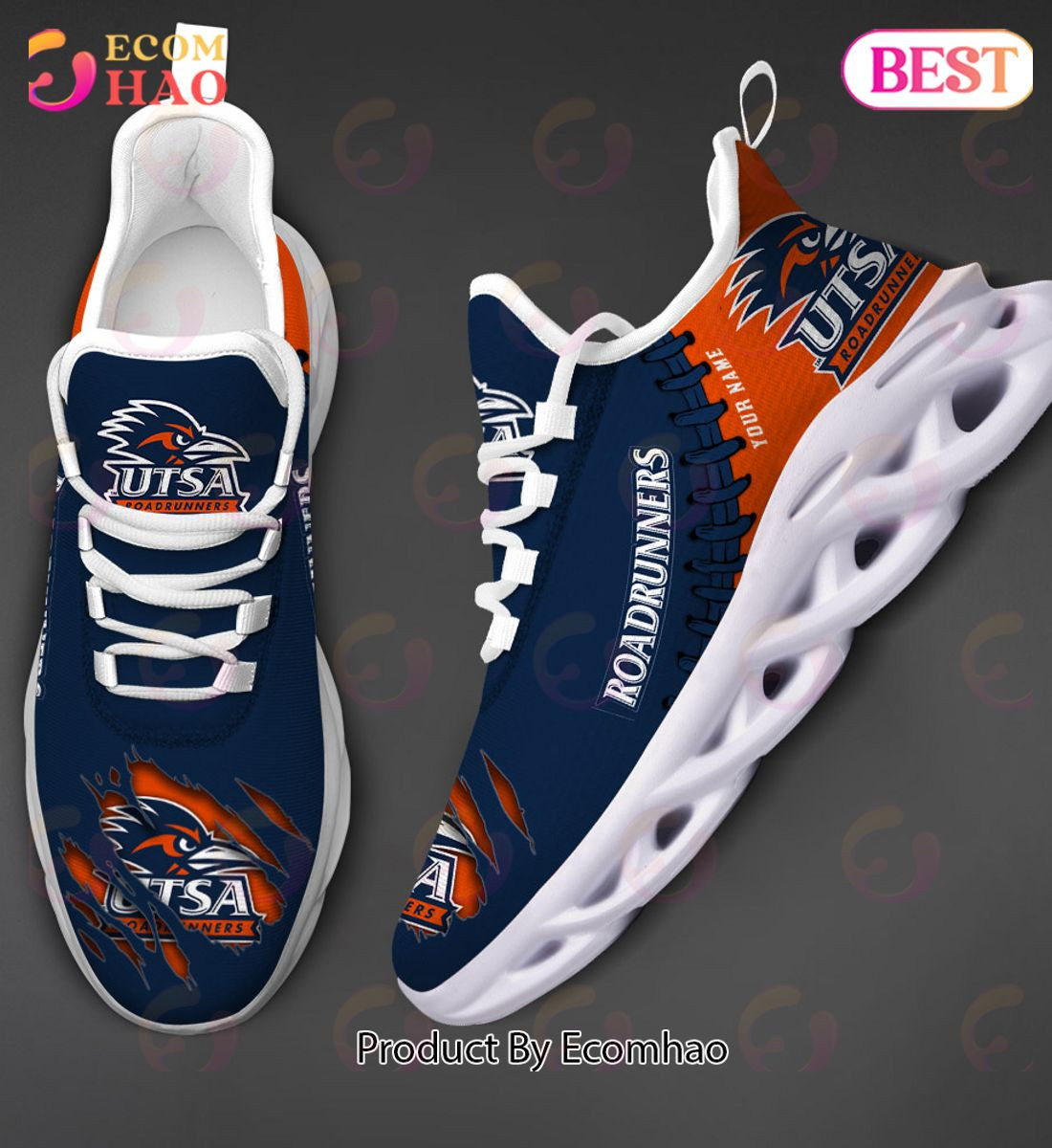 UTSA Roadrunners Max Soul Shoes Custom Name  Unisex sneakers MS0601
