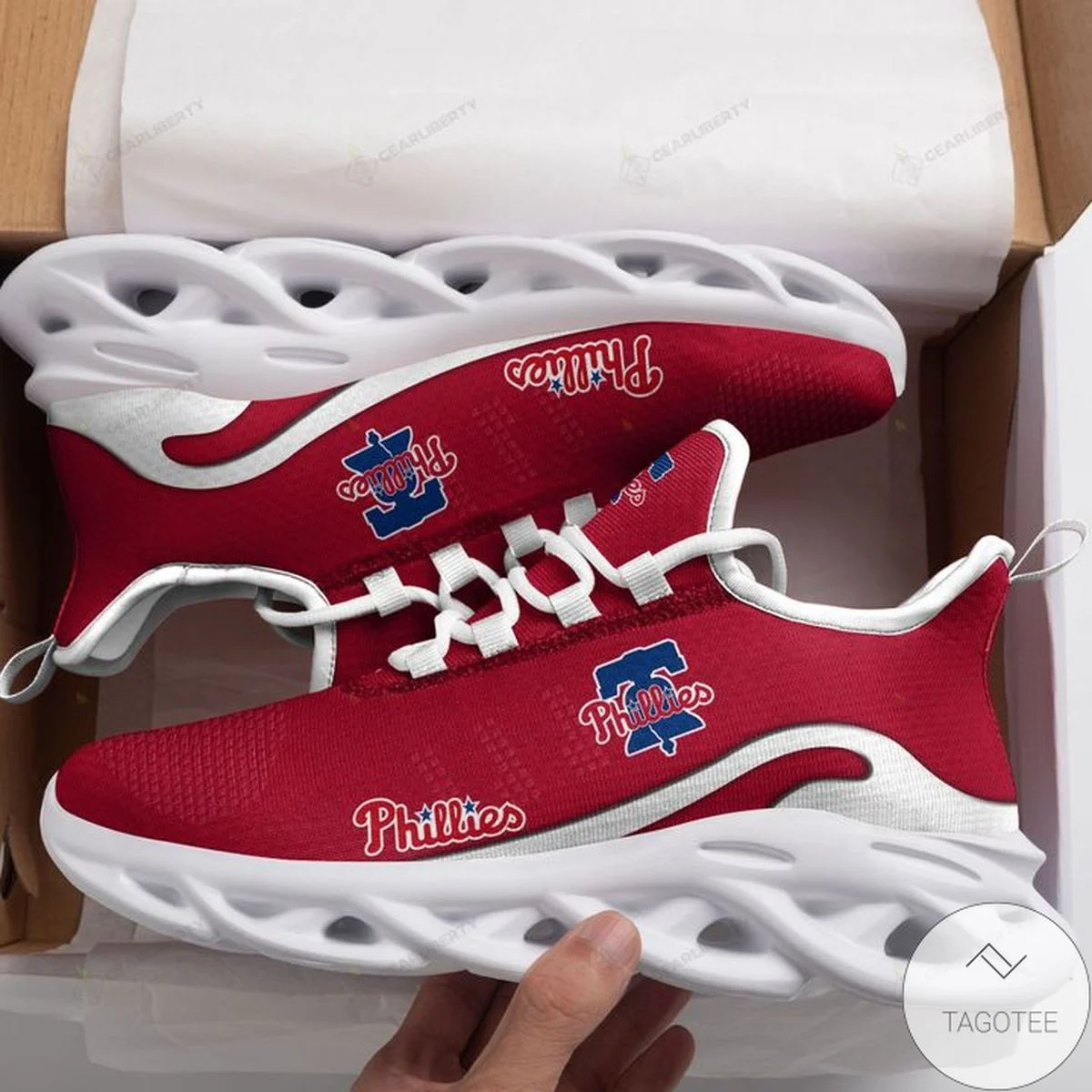 Custom MLB Philadelphia Phillies Max Soul Shoes Men Women MS0601