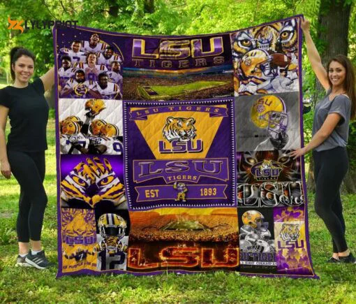 Lsu Tigers 3 Quilt Blanket For Fans Home Decor Gift ,  Soft Quilt, King Size, All Season Cozy Quilt QB0901