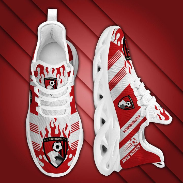 AFC Bournemouth Custom Name Fire Max Soul Shoes Women Men MS0601