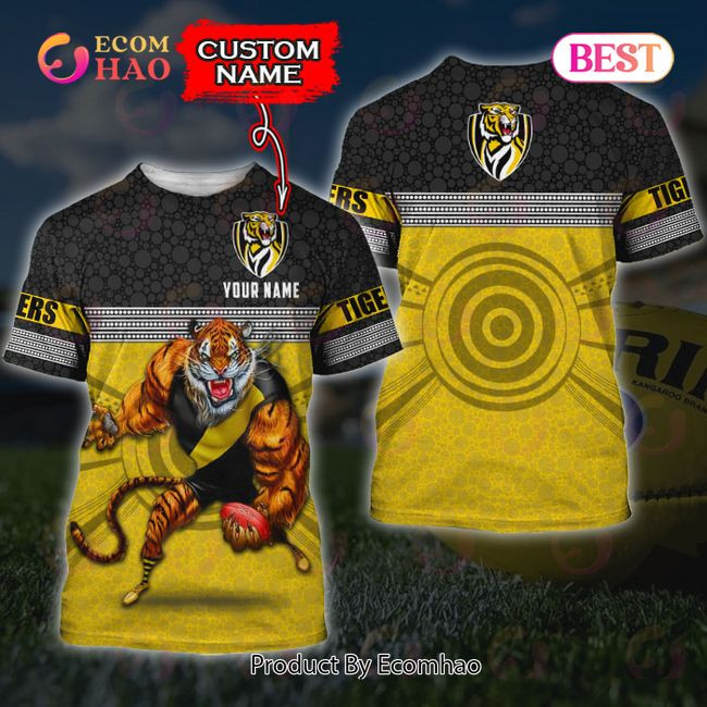 AFL Richmond Tigers Custom Name 3D Shirt, Zip Hoodie, Man – Women, Warm, Premium Quality HZ0501