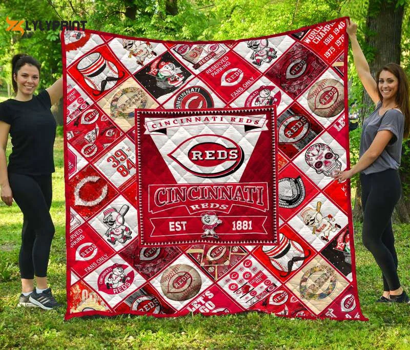 Cincinnati Reds 3D Customized Quilt Blanket For Fans Home Decor Gift ,  Soft Quilt, King Size, All Season Cozy Quilt QB0901