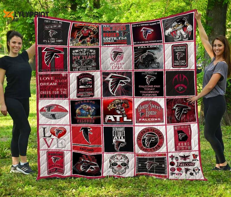 Atlanta Flcons 3D Customized Quilt Blanket For Fans Home Decor Gift ,  Soft Quilt, King Size, All Season Cozy Quilt QB0901