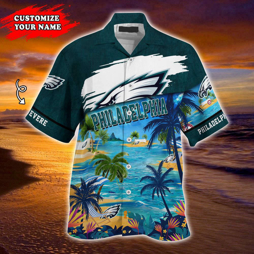 Philadelphia Eagles NFL-Customized Summer Hawaii Shirt For Sports Fans HW0601