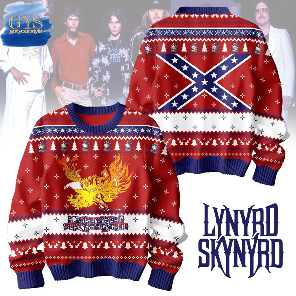 Lynyrd Skynyrd Rock Band Christmas Ugly Sweater , Cozy Soft Unisex Pullover SW0601