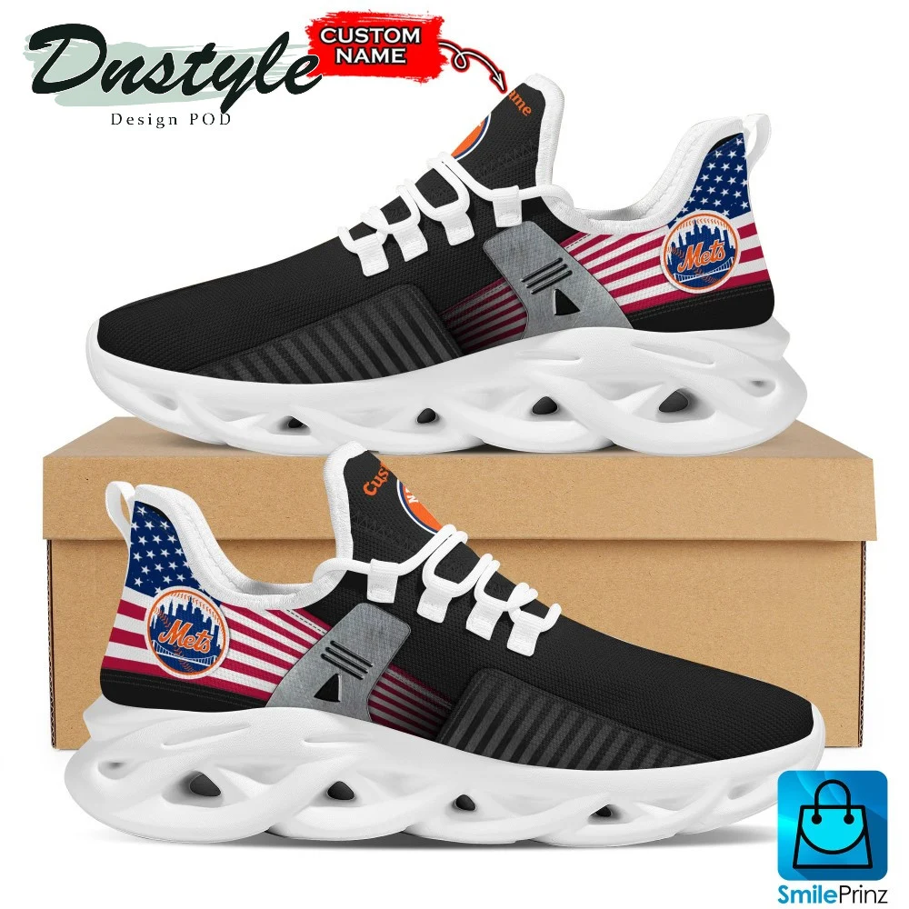 MLB New York Mets Max Soul Shoes V1 Unisex Women Men MS0601
