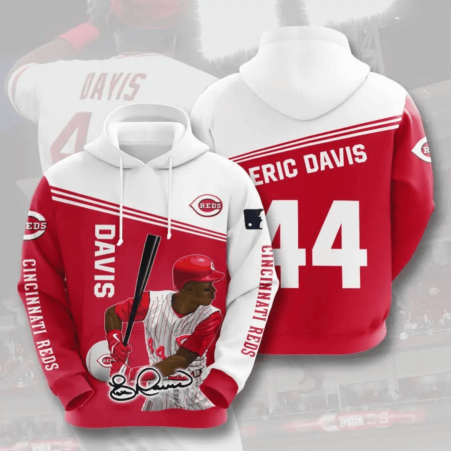 Cincinnati Reds Eric Davis USA Hoodie – 3D AOP Shirt for Sports Baseball Fans HZ0501