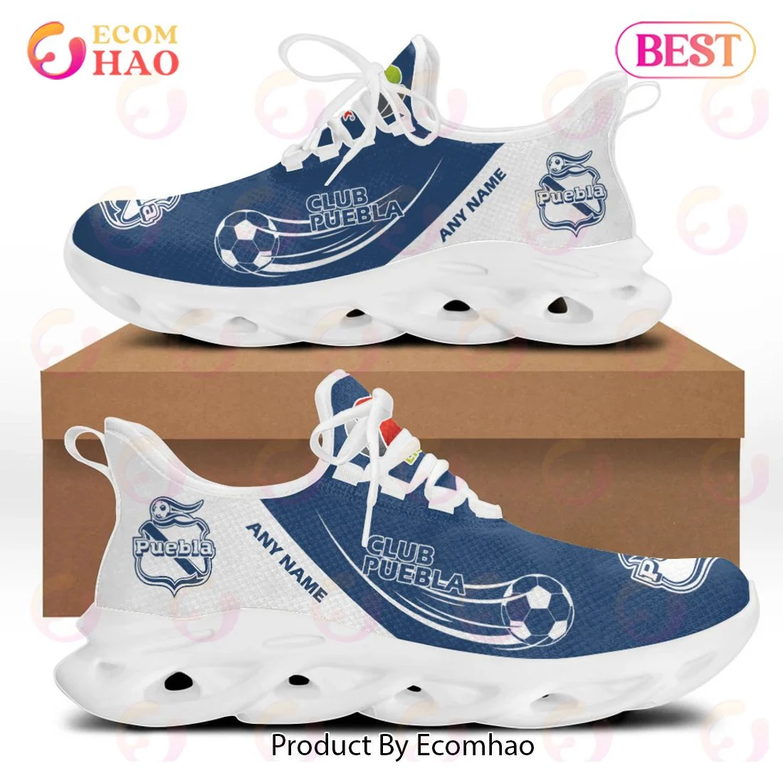 LIGA MX Club Puebla Special Max Soul Shoes Design ST2301  Unisex sneakers MS0601