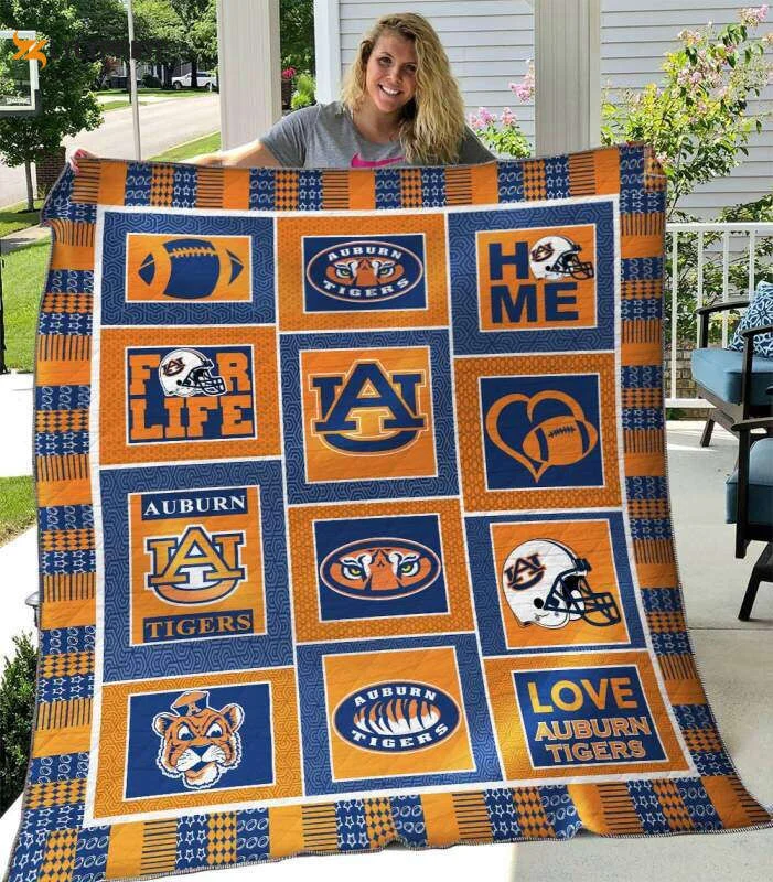 Auburn Tigers 3D Customized Quilt Blanket For Fans Home Decor Gift ,  Soft Quilt, King Size, All Season Cozy Quilt QB0901